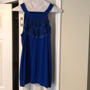 Blue halter top
